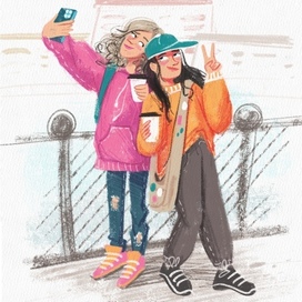 Кофейная прогулка с подругой 2