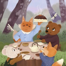 Пикник в лесу 