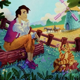 Иллюстрация к коту в сапогах