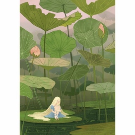 Дюймовочка l Книжная иллюстрация