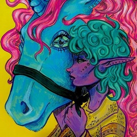 Fairytale world and unicorns