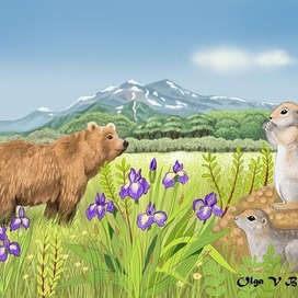 Иллюстрация к книге о Камчатке