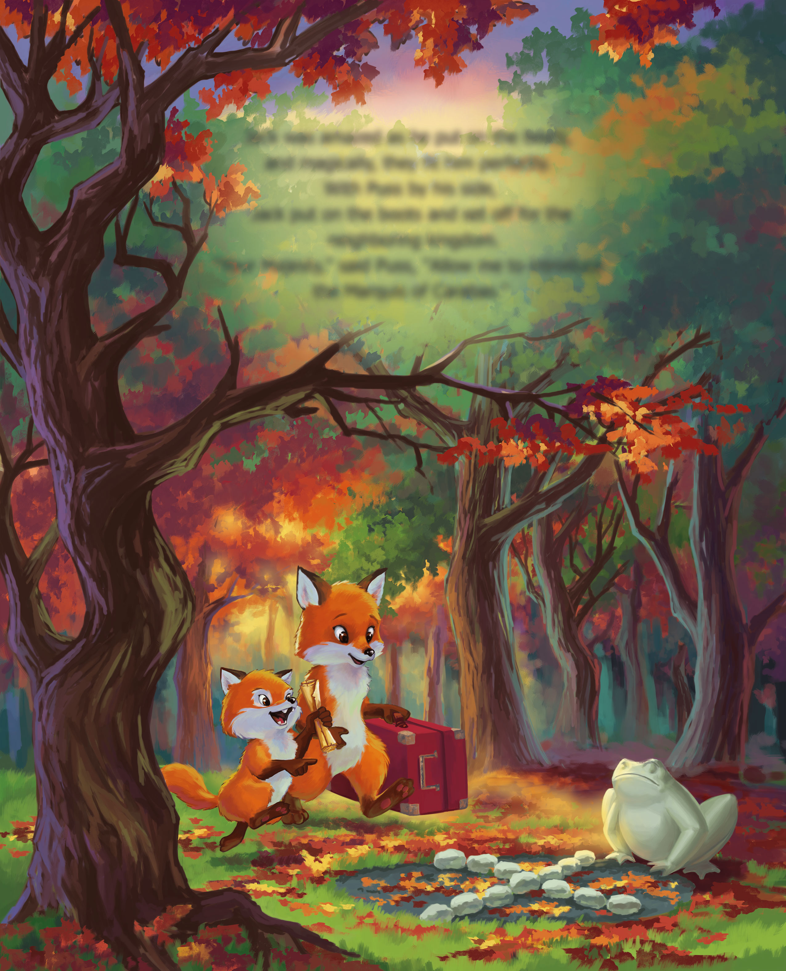 Полоса к книге "The Adventures of Rex & Alexavier Fox"