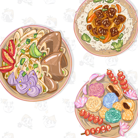 Еда Food illustration