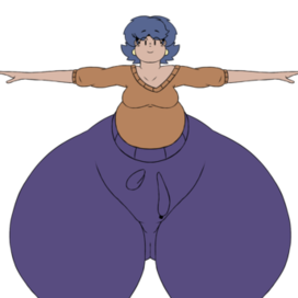 Лэйза в T-pose