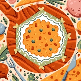 Ризотто | Food illustration