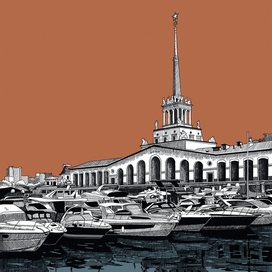 Сочи. Вечерняя гавань
