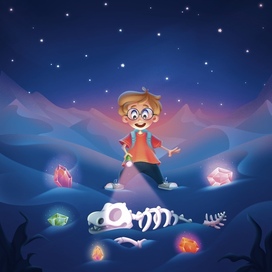 Иллюстрация для детской игры "Раскопки"