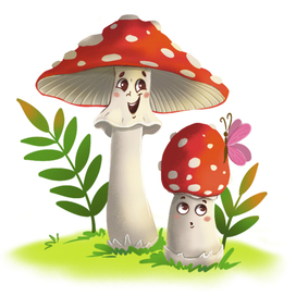 Мухоморы для настольной игры 