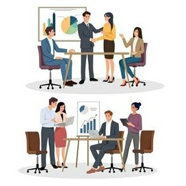 work process & infographics