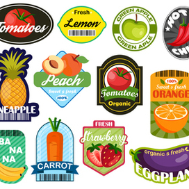 labels&vegetables&fruits