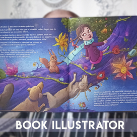 разворот готовой книги "Моя бабушка живет на звезде"