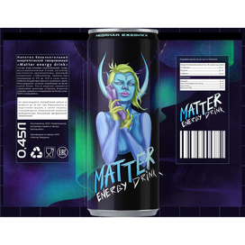 MATTER ENERGY DRINK | Иллюстрация для упаковки энергетика