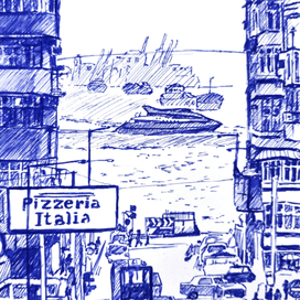 Город с видом на море