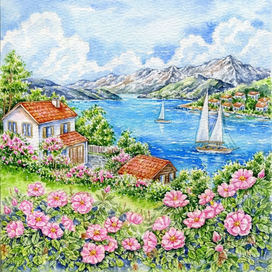 ‘’ Морской пейзаж ‘’.