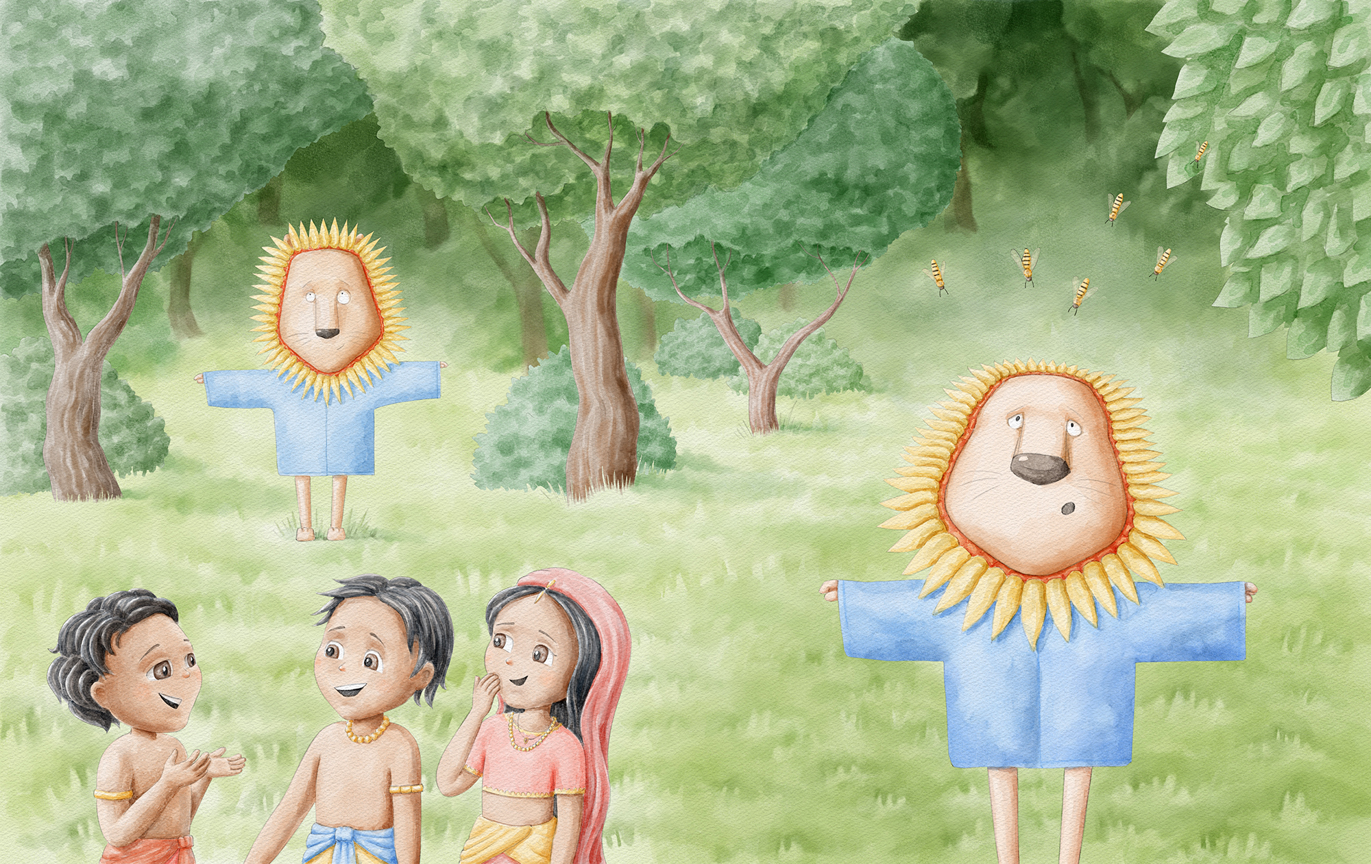 Иллюстрация для книги "Pick a boo with Krishna"