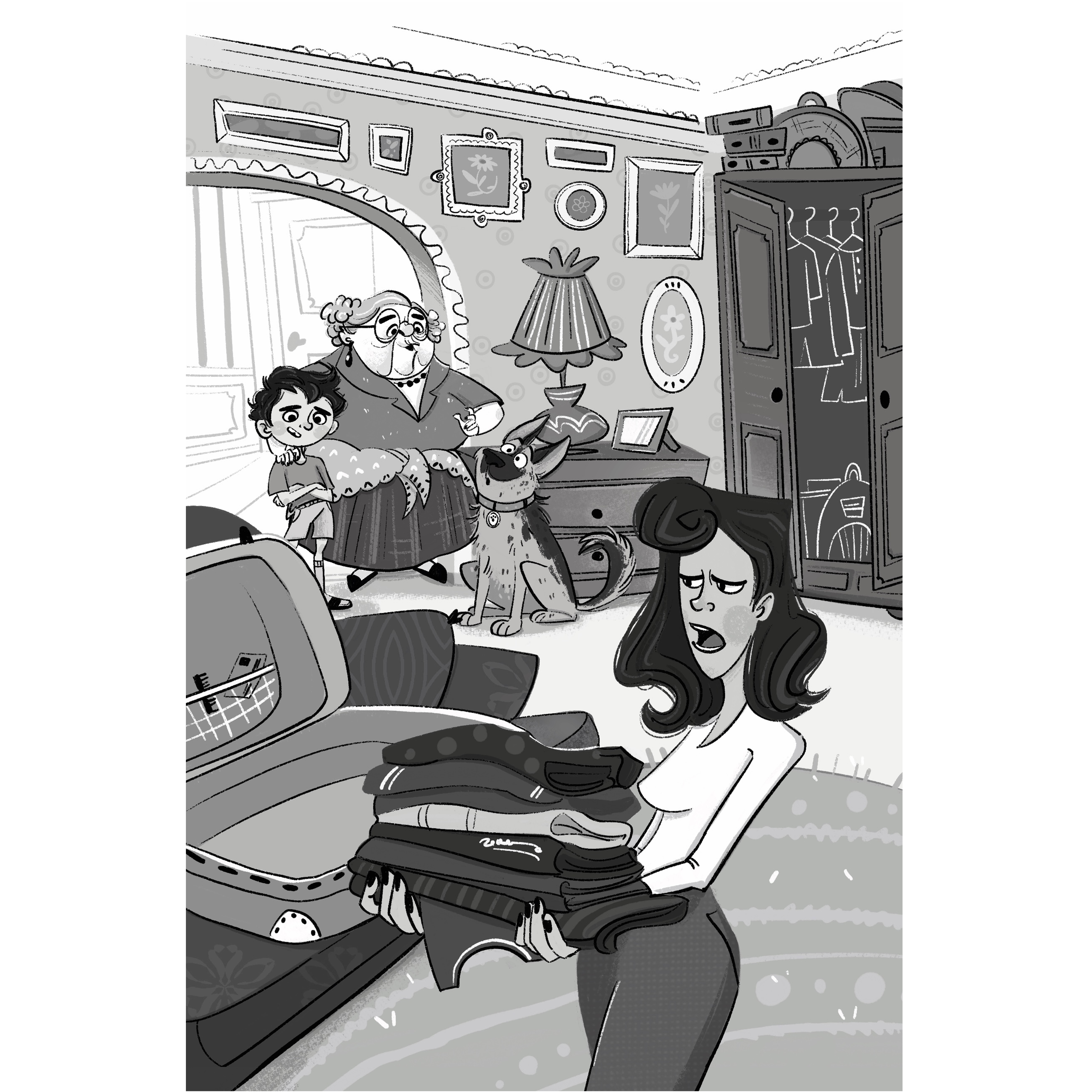 Иллюстрация к книге "Лапы, камера, мотор!"