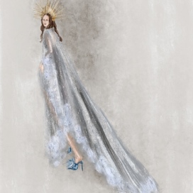 Valentino fashion illustration 