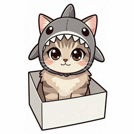 Стикер с котиком