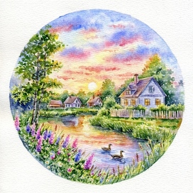‘’ Летний закат ‘’.