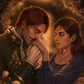В саду