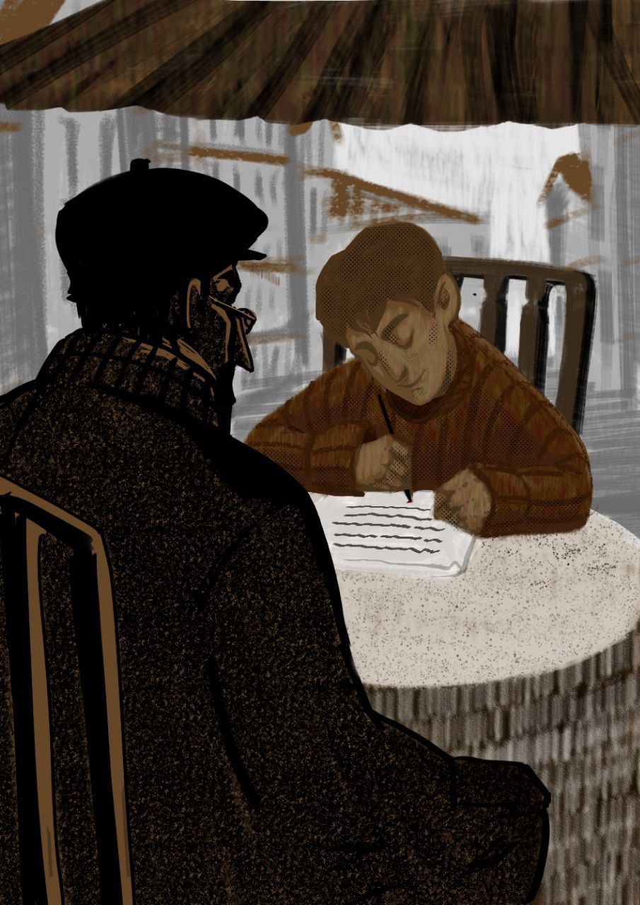 Работа из серии иллюстраций для книги Джеймса Крюса «Тим Талер или Проданный смех»