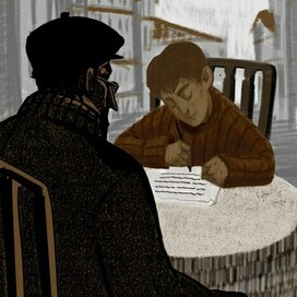 Работа из серии иллюстраций для книги Джеймса Крюса «Тим Талер или Проданный смех»