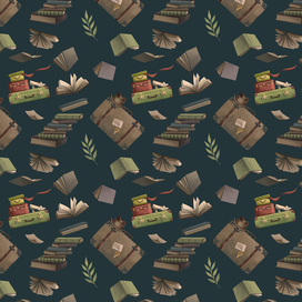 Форзац для книги "Книжная лавка фонарщика"