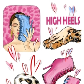 High heels fashion