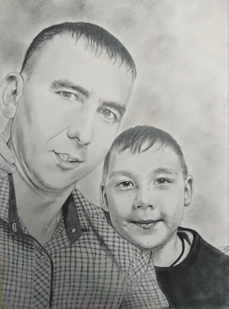 Шарж/портрет в карандаше