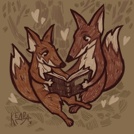 Лисички с книжкой