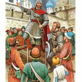 Иллюстрация к книге О. Тихомирова "Рассказы о великих полководцах"
