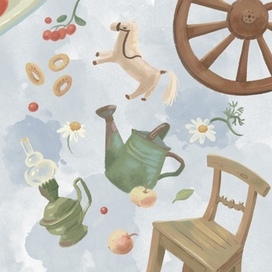 Форзац к книге "Лето в деревне"