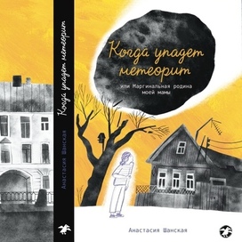 Обложка для книги Анастасии Шанской "Когда упадёт метеорит" для издательства Белая ворона.