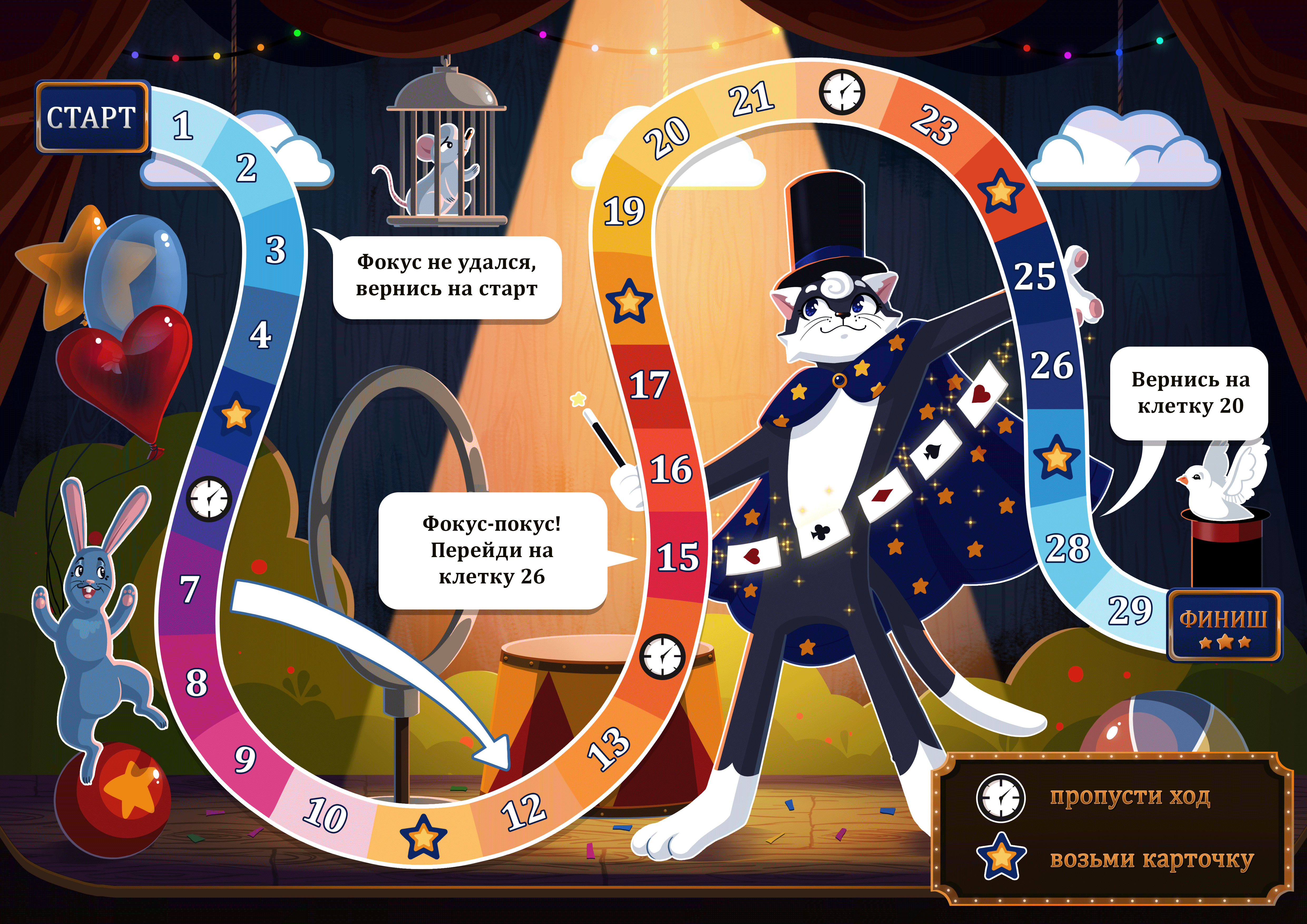Настольная игра "Paws & Spells"