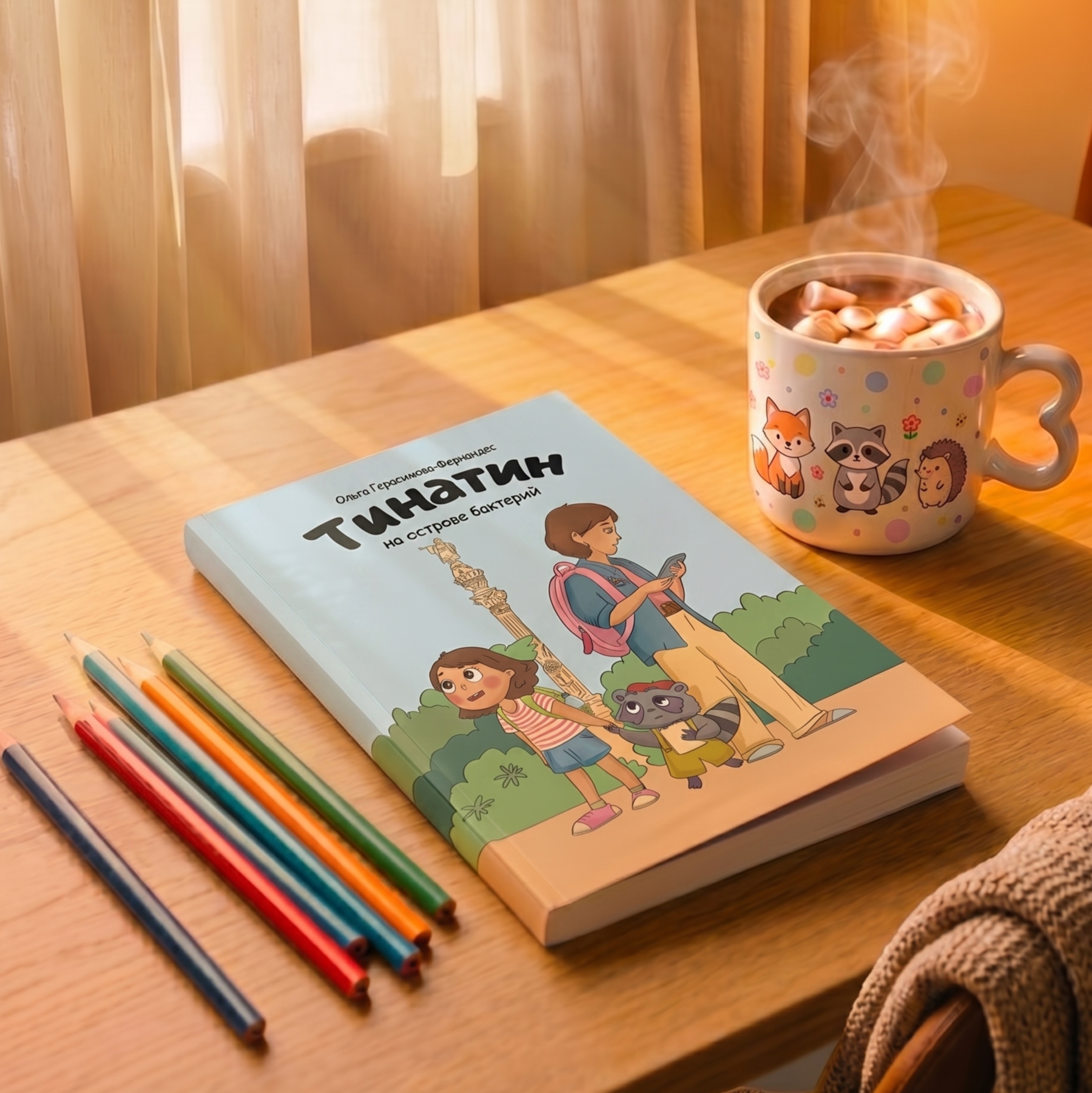 Обложка книги "Тинатин на острове бактерий"