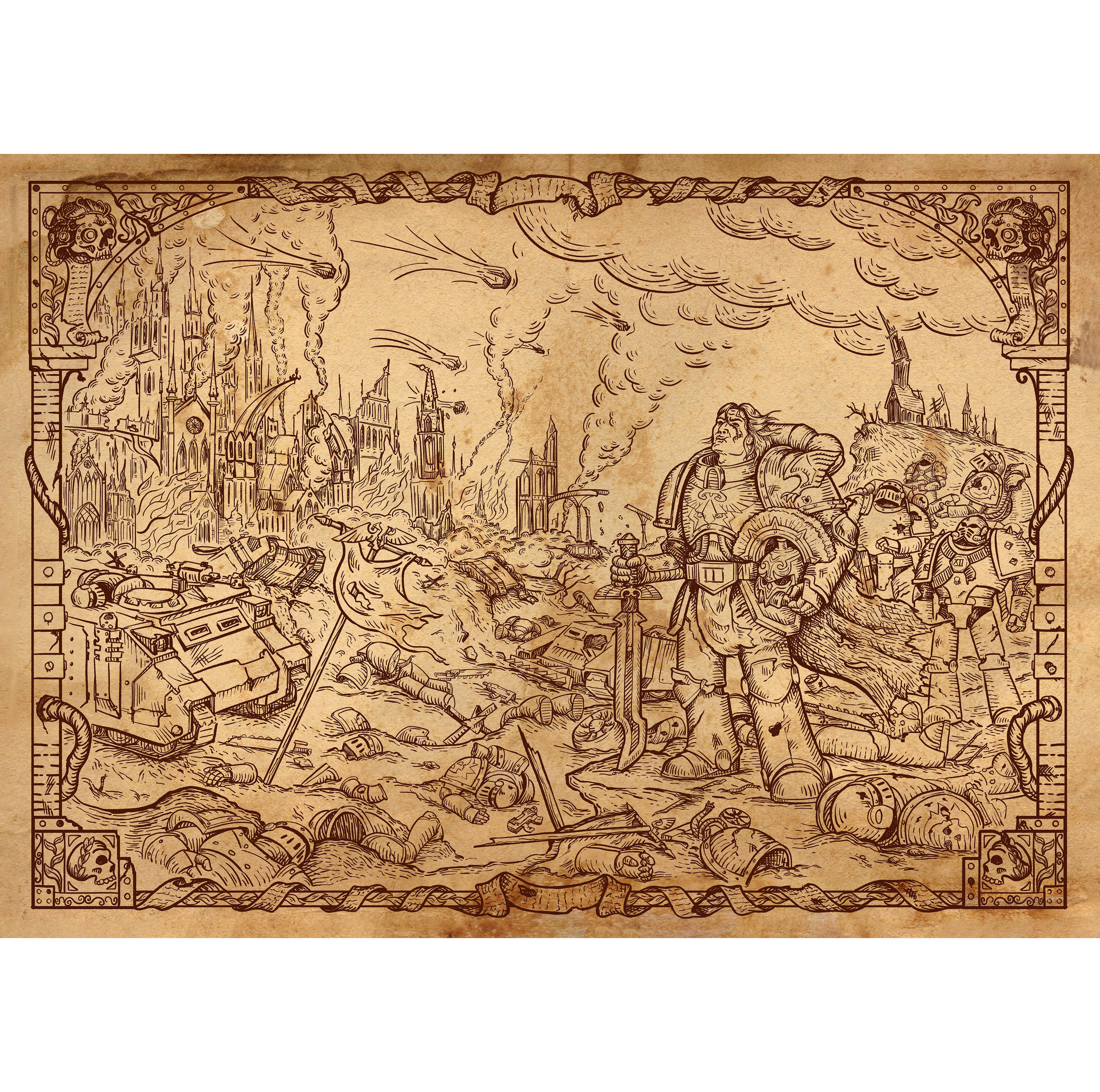 Warhammer. Нахзац книги Омнибус "Ересь Хоруса"