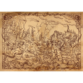 Warhammer. Нахзац книги Омнибус "Ересь Хоруса"