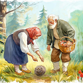 Лесной колобок-колючий бок