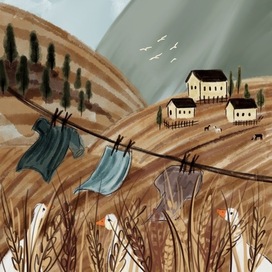 Осень в деревне 