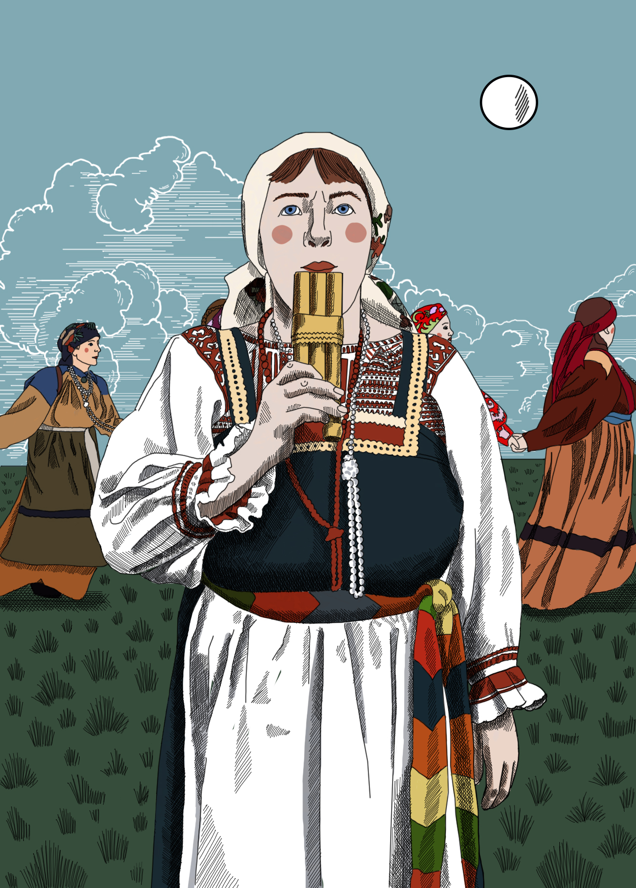 Иллюстрация для Коми | Традиционный костюм и народная культура