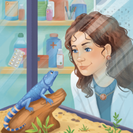 Иллюстрация к книге про девочку детектива