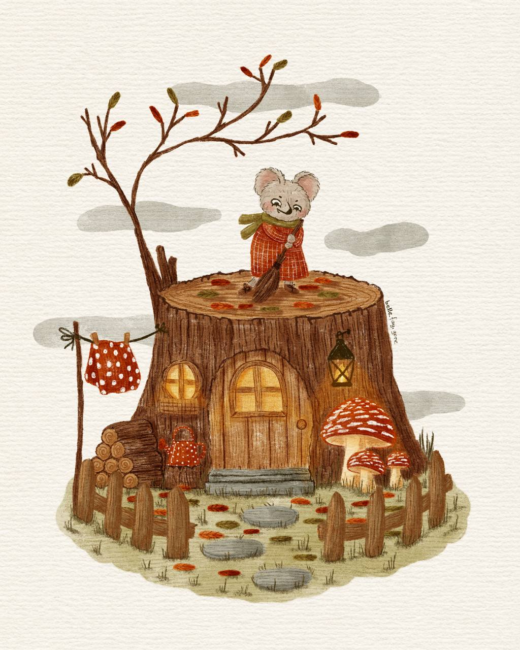 Осенний домик