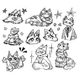 Стикерпак Котики