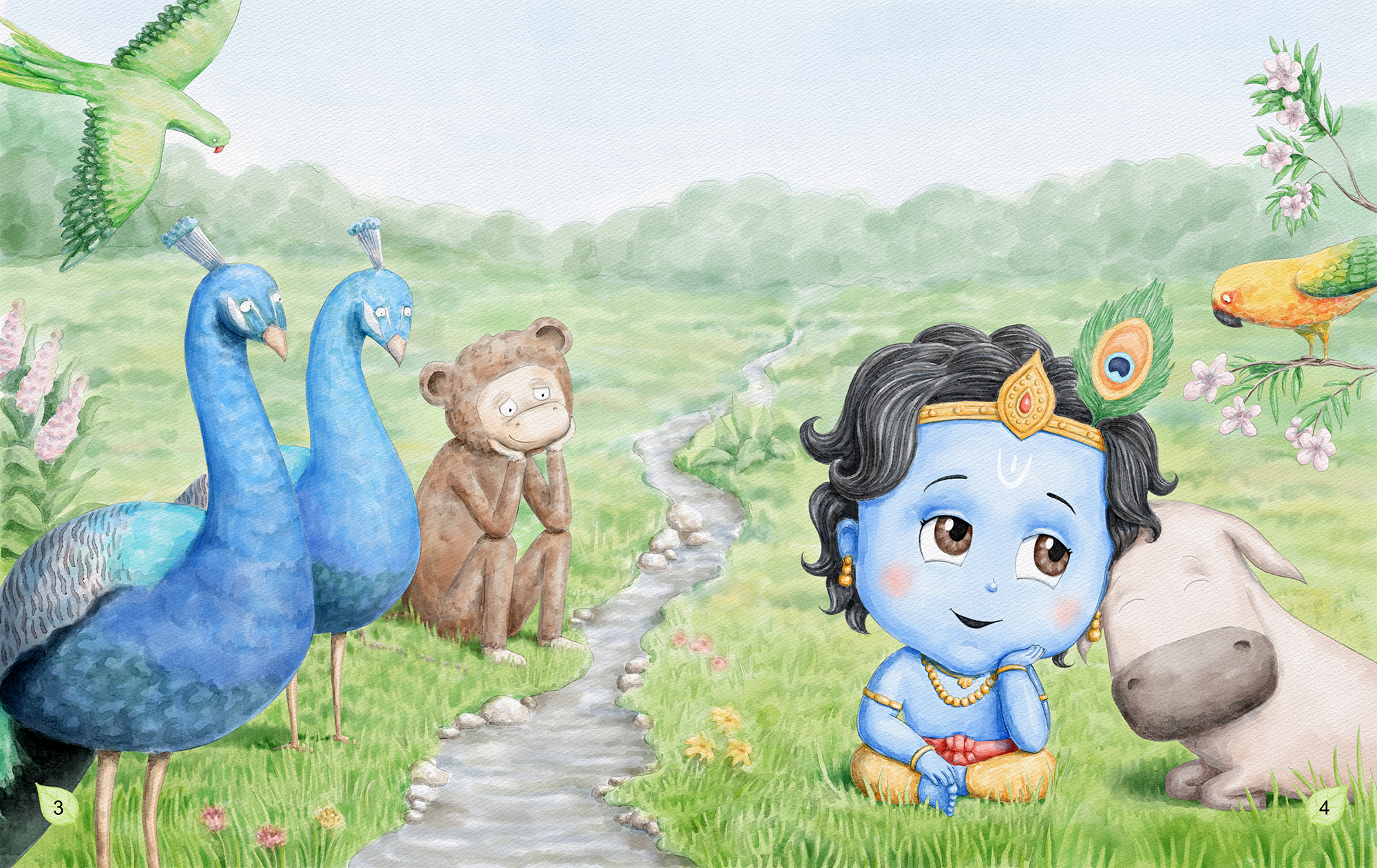 Иллюстрация для книги "Pick a boo with Krishna"