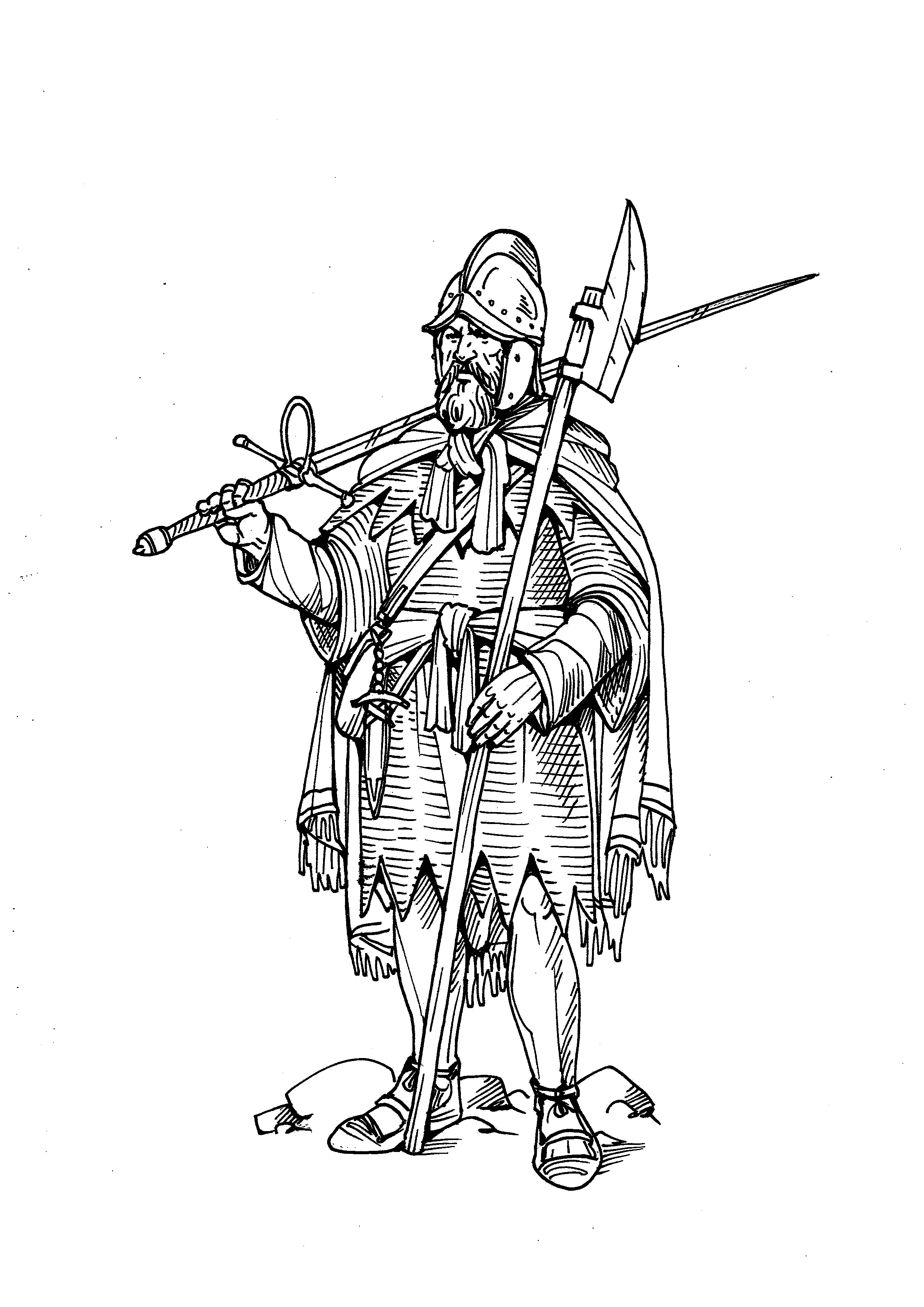 Ирландский галлогласс (XVI в.)
