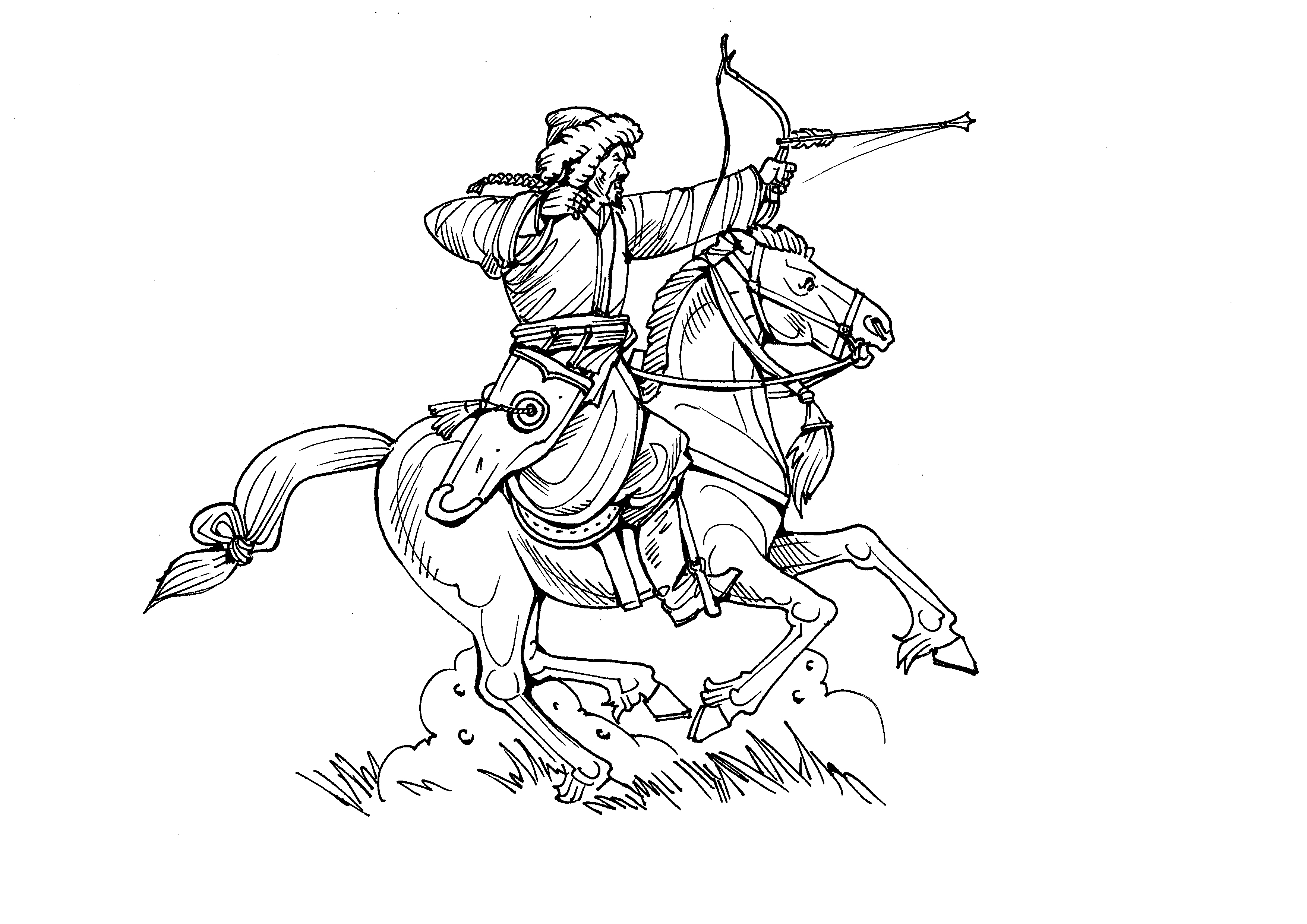 Монгольский конный лучник (XIII в.)
