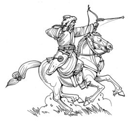Монгольский конный лучник (XIII в.)