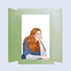 Иллюстрация к книге "Энн из Зелёных крыш"