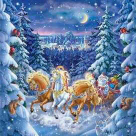 Коробка новогодняя, 2 сторона